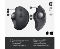 LOGITECH MX Ergo 910-005179 Trackball bezprzewodowy - 388627 - zdjęcie 9